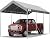 ADVANCE OUTDOOR 10x20 ft Heavy Duty Carport Potable Car Canopy Garage Party Tent Boat Shelter, Adjustable Height from 9.5 ft to 11 ft, Gray