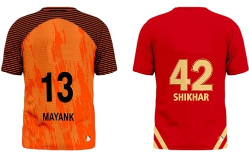 Image of Sports India IPL Cricket Team T Shirt Jersey Combo for (Kid's, Boy's & Mens) L744