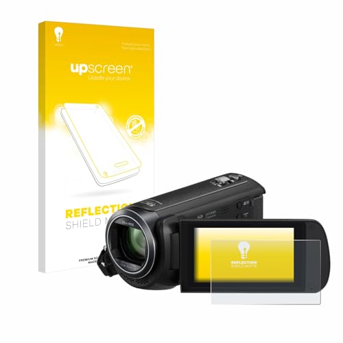 upscreen Entspiegelungs-Schutzfolie für Panasonic HC-V380 Displayschutz-Folie Matt [Anti-Reflex, Anti-Fingerprint]