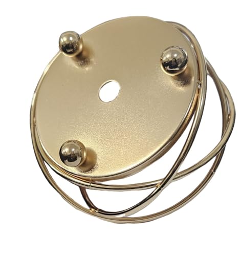 Castiçal Decorativo Com Porta Velas de Vidro e Suporte 11cm