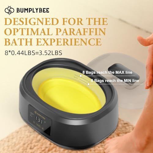 Bumplybee BB-200WAX8-KIT Paraffin Wax Machine For Hand And Feet - 3500Ml Hot Wax Hand Wax Machine With 8 Pcs Ginger Paraffin Bath Wax thumb #3