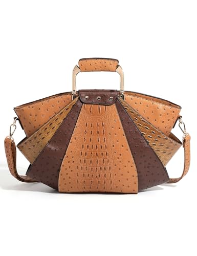 Image of Bag Woman Large Capacity Leather Purse Fashion Designer Metal Top Handle Handbags Women Crossbody Large Bags for Women Tote