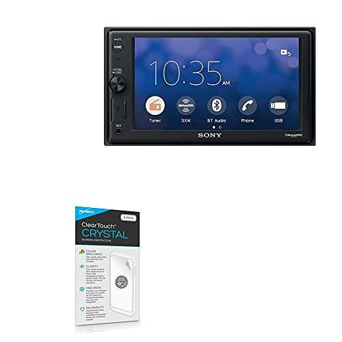 BoxWave 2-Pack ClearTouch Crystal Screen Protector Compatible With Sony XAV-AX1000, HD Film Skin - Shields from Scratches for Sony XAV-AX1000, XAV-W651BT