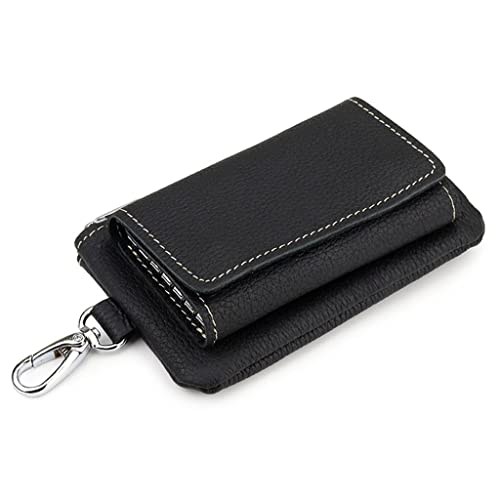 Porte-monnaie en cuir véritable à grande capacité et fermeture sécurisée