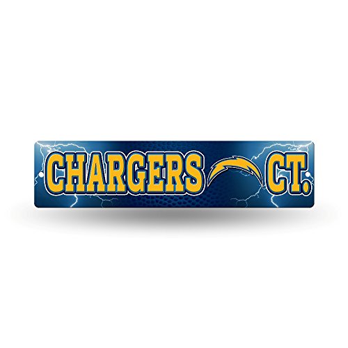 Los Angeles LA Football Chargers 16-Inch Plastic Street Sign D?cor