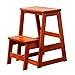 GJSN Taburete de Madera de la Etapa, Cocina Taburete Step Ren Step Taburete Step Taburetes para Adultos Casa Sala de Estar Ascendente Escalera de Paso (Color: Marrón, Tamaño: 37.5 × 38Cm),Marrón,37.5