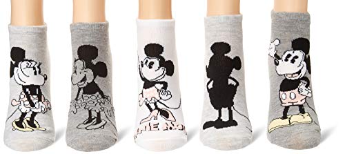 Image of Disney Women's Mickey Mouse 5 Pack No Show Socks