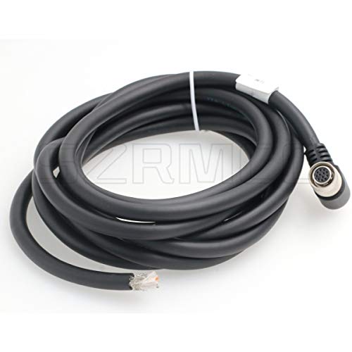Cable Hirose 12 pines hembra con ángulo derecho y escudo E/S de 1m para transmisiones estables