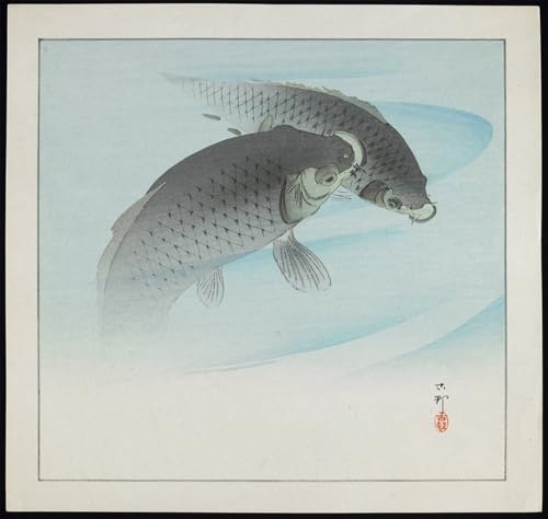 Art tableau martin-pêcheur dans la neige Ohara Koson poésie japonaise sur toile 60x90