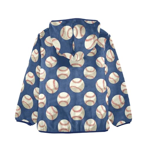 Baseball Hoodie for Boys Fleece Jacket Long Sleeve Zip Up Sweatshirt Toddler Boy Hoodies with Pockets2