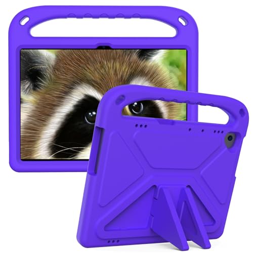 Coque tablette violette Lenovo Tab P10 antichoc pour sécuriser les jeux enfants