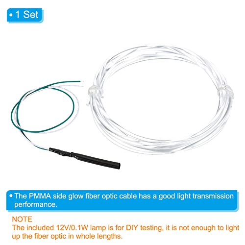 PATIKIL 3mm 3.0m PMMA Side Glow Fiber Optic Cable Kit - Image 4