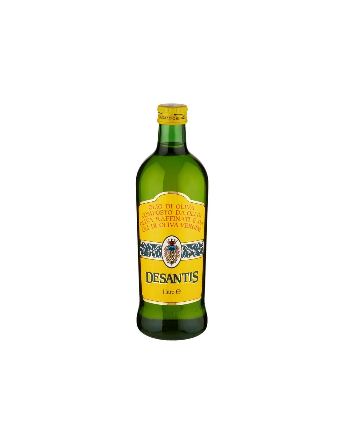 Italian Gourmet Desantis Italian Gourmet Olio di Oliva, mildes Öl zum | Miscela raffinato e vergine; vielseitig in Glasflaschen, adatta per Salate, Gesamtnettogewicht 6 L + Kostenlos Polpa 400g