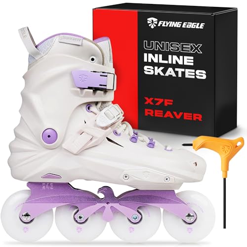 Image of FlyingEagle X7F Reaver & Reaver Pro Inline Roller Skates, 11 Size Options | Rockerable Frame, CNC Aluminum Chassis, Removable Superfit Liner, 85A Wheels, Triple Closure Fit, Outdoor Riding, Unisex