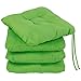 ZOLLNER 4 cuscini per sedia dentro e fuori, 38x38 cm, verde
