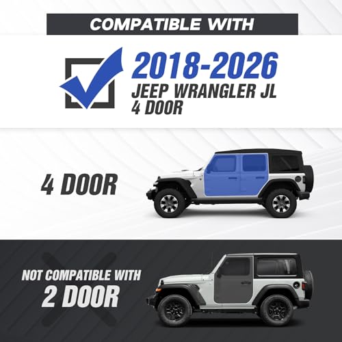 Estribos laterales para Jeep Wrangler JL 2018-2026 miniatura 2