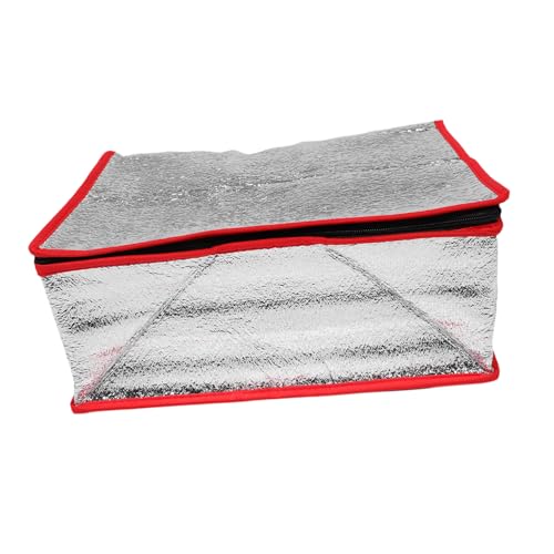 Aluminum Insulated Thermal Food Storage Bag Foldable Seafood Cooler Pouch with Flat Bottom Design Portable Cold Retaining Storage for Efficient Transport
