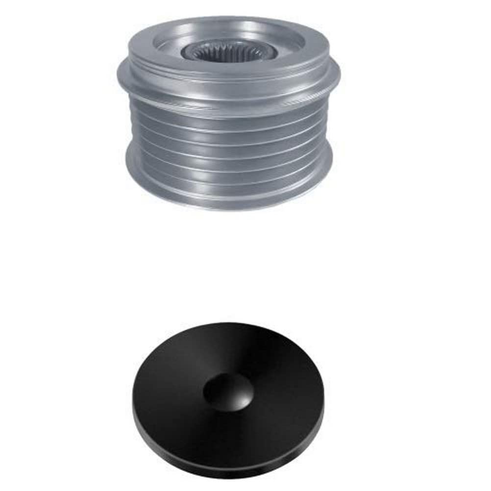 HELLA 9XU 358 038-971 Poulie roue libre, alternateur - Filetage: M16x1,5 - Nombre de gorges: 6 - avec cache