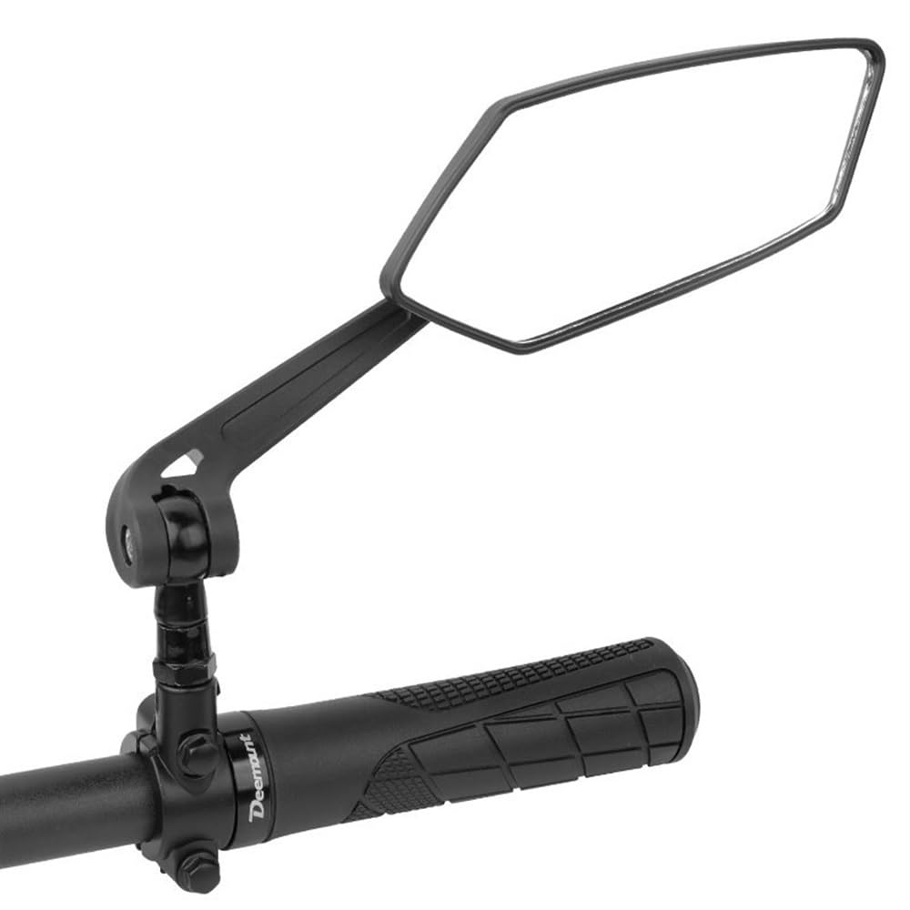 Espejo retrovisor para Bicicleta, Soporte de Metal para Manillar, Montaje Lateral, Reflector de visión Trasera para Bicicleta eléctrica y Scooter, rotación de pivote, le