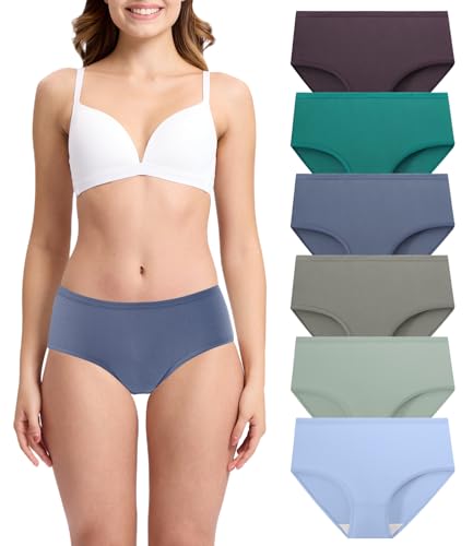 Womens Underwear Breathable Mesh Moisture-Wicking Briefs, Keeps You Cool, Soft & Lightweight Ladies Panties, 6-Pack2