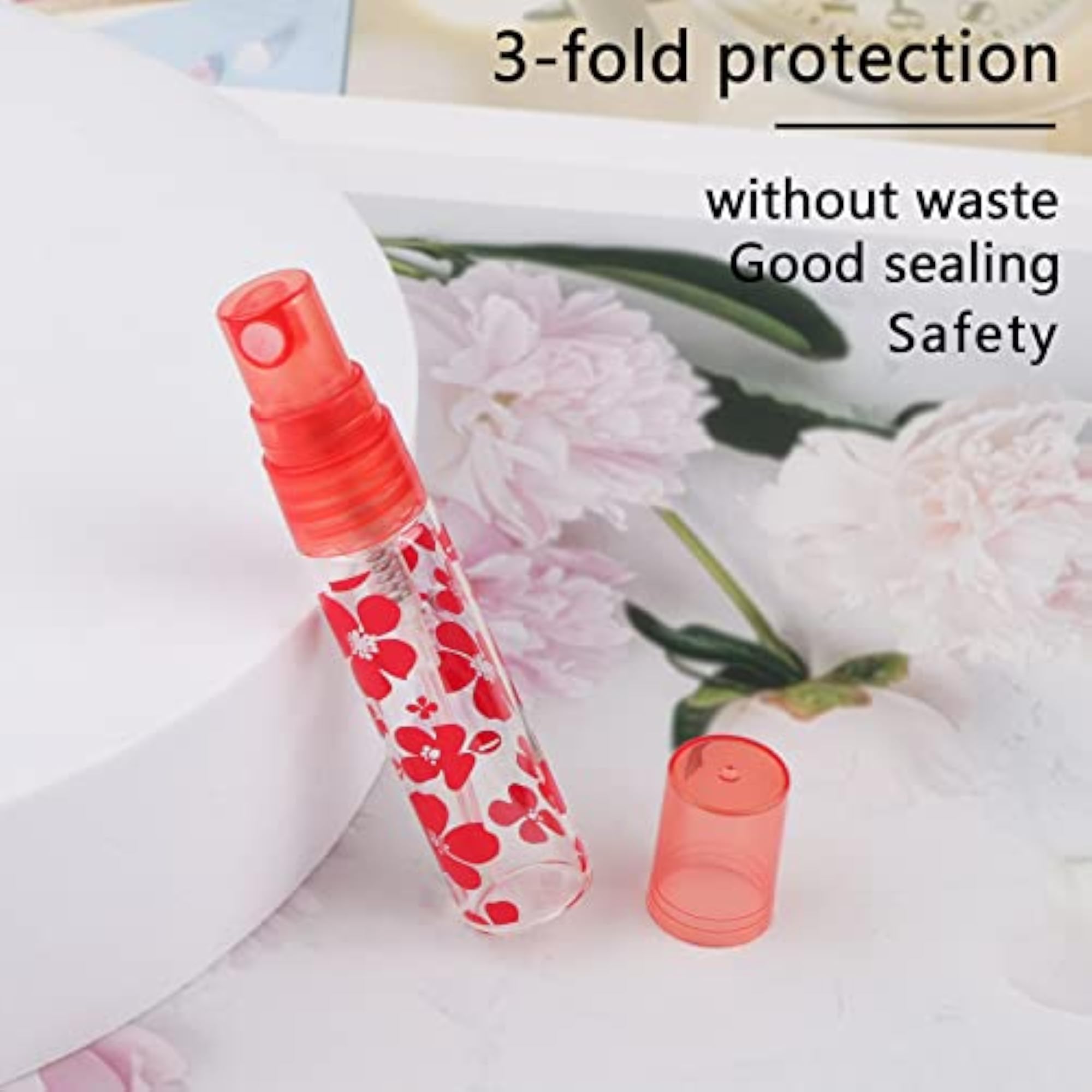 30Pcs Glass Spray Bottles Set, 5ml Mini Glass Sprayers