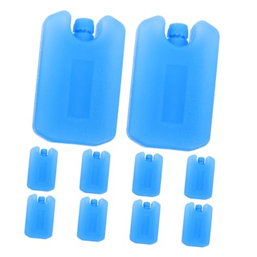 Abaodam 10 Piezas Pack Hielo Reutilizable para Enfriadores Bloques Congeladores para Loncheras y Transporte Cadena de Frío Portátiles y Eficientes para Camping y Almacenamiento de