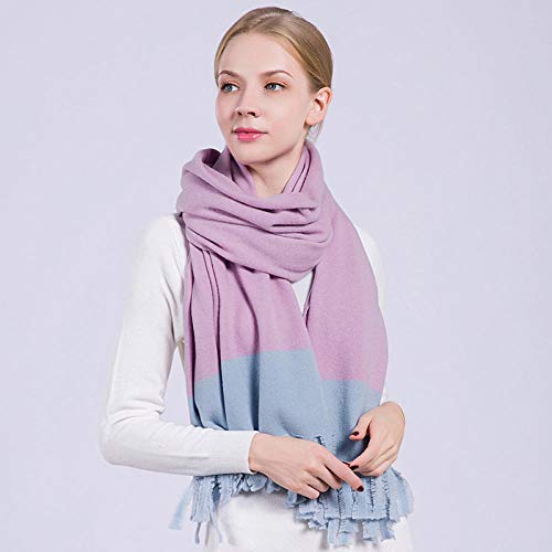 XPSD Women 100% Wool Scarf Winter Warm Shawls and Wraps for Ladies Embroidery Pure Wool Scarves-Color 1_190x65cm