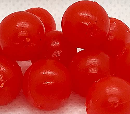 BnR Tackle SBRN14 Soft Beads, 14 mm, roe Natural, Neutral Buoyancy, 10/Pack