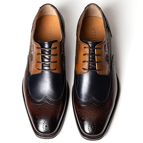 Men's Dress Oxfords Shoes Laces Up for Mens Business Formal Wedding Comfortable Shoes2