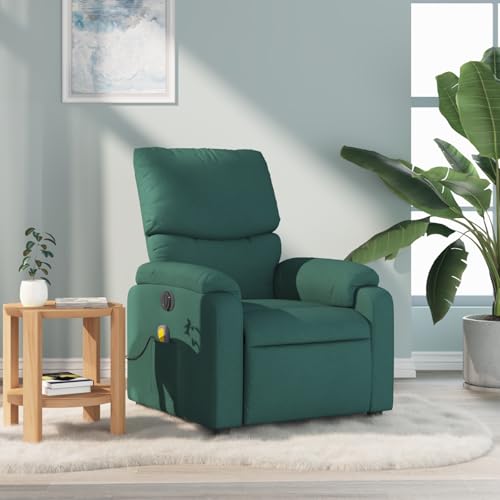 Sillón masaje reclinable verde miniatura 2