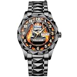 Trucker's Pride Custom Watch - Personalized Name - Gifts for Truckers Family - Memorial Gift for Truck Driver, Tow Truck Driver Appreciation Metal Watches, Birthday Gift for Drivers Men Husband