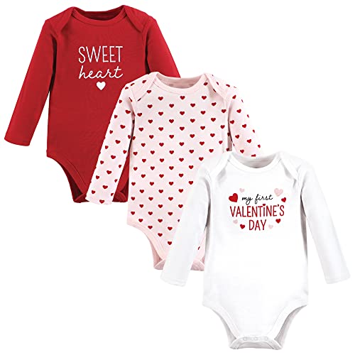 Image of Hudson Baby Baby Girls' Cotton Long-sleeve Bodysuits 3-pack