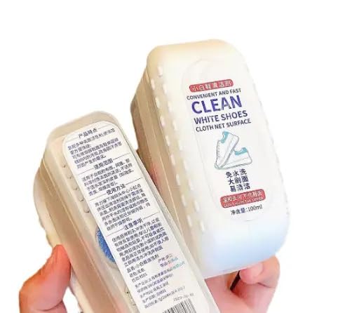 Meakwisht 2-in-1 Shoe Brush, Sneaker Cleaner Kit, for Clean White Shoes, Powerful 2-in-1 Multifunction Shoe Brush for Sneakers, White Shoe Cleaner Care Kit, Press Foam, No Need to Rinse (1 Pcs) (B0DH2X7J1S) Amazon Price History, Amazon Price Tracker
