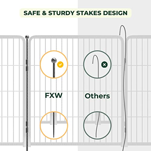 Fxw Aster Dog Playpen For Camping/Yard, Silver #TOP2