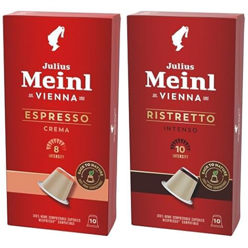 Julius Meinl Espresso Crema Kapsül Kahve 10 Adet ve Julius Meinl Ristretto Intenso Kapsül Kahve 10 Adet Biodegradable