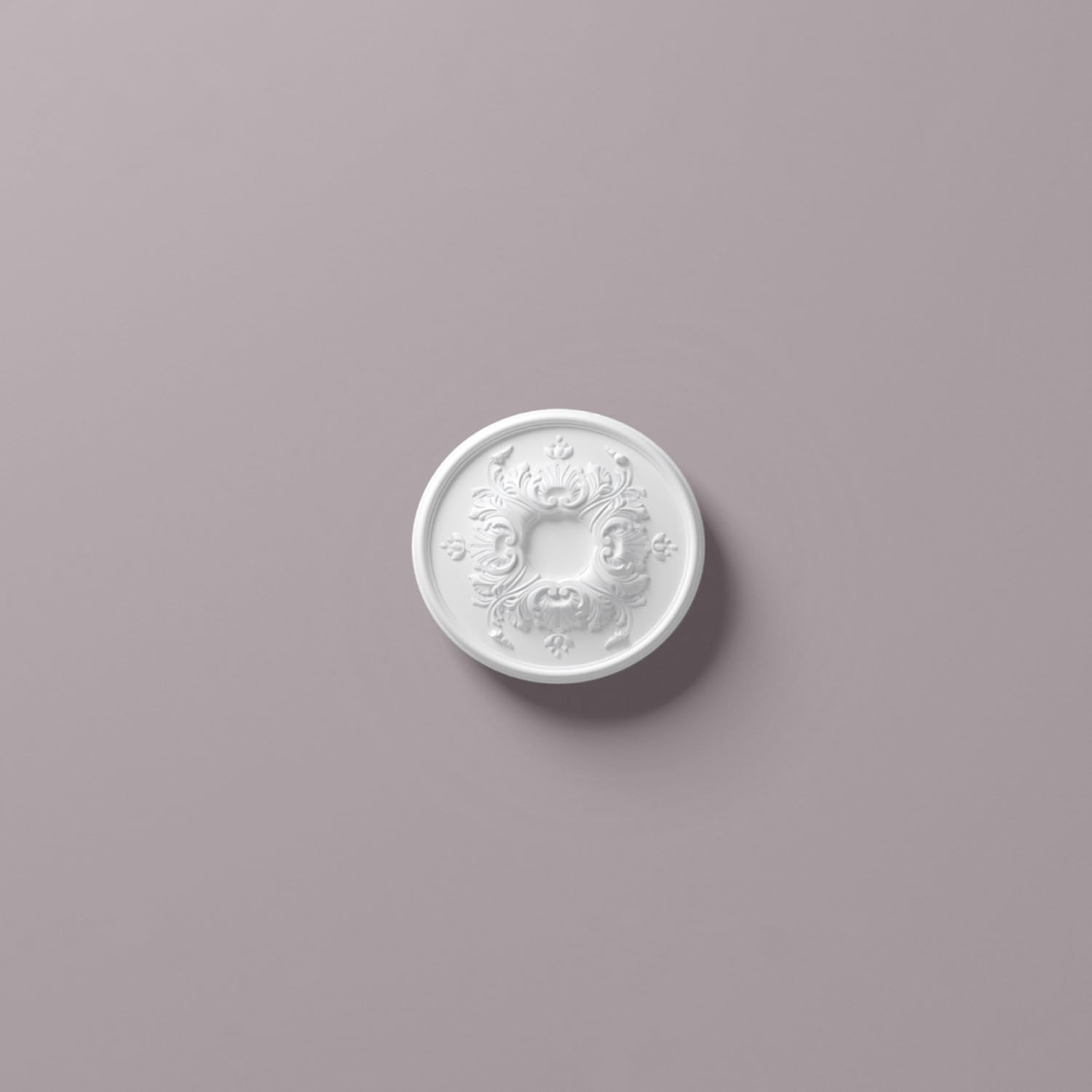 Rosace NMC R1520 ARSTYL Noël Marquet élément décoratif blanc plafond 40cm