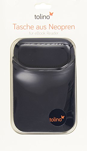 Preisvergleich Produktbild tolino Shine Neoprentasche, wendbar Schwarz / Blau (HAMA)