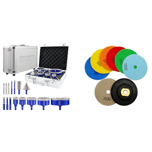 Kit de brocas de diamante para azulejos y porcelana 15 piezas miniatura 1