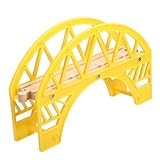 GALPADA Toy Railroad Bridges Train Track Accessories for Boys and Girls Wooden Train Tracks Bridge for Creative Learning