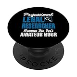 Professioneller Rechtsforscher - Amateurstunde PopSockets mit austauschbarem PopGrip