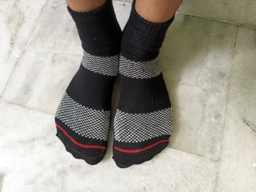 Image of UNAAR SMARTY Ankle Socks Pack of 5 | Cotton Blend Breathable Moisture-Wicking Fabric | Soft Grip Free Size Stretch Fit Socks for Men | Ideal for Gym, Sports, Walking, Running
