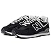 New Balance Women's 574 Core Sneaker, Black/White, 10