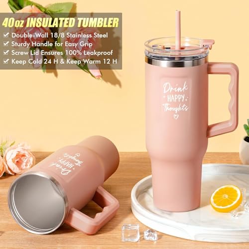 Birthday Gifts for Women Self Care Get Well Soon Gifts, Rose Relaxing Spa Gifts Box Care Package Basket w/ Luxury Flannel Blanket 40 oz Tumbler, Christmas Gifts Set for Mom Her Wife Girlfriend Sister - Image 5