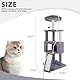 TWDEPART Kratzbaum für Katzen,115cm (Grau)