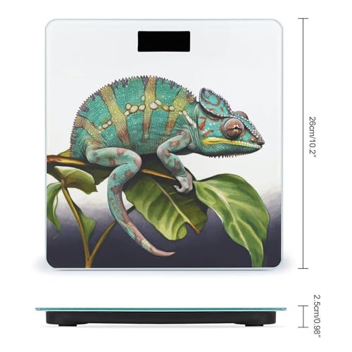 Báscula digital de baño Chameleon con vidrio templado miniatura 2