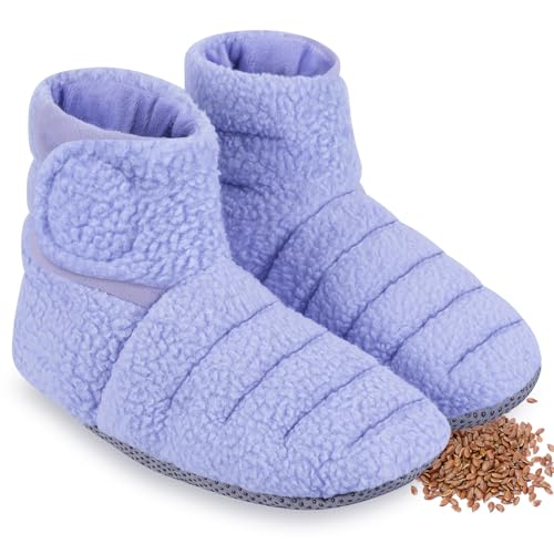 REVIX Microwavable Foot Warmers, Heated Booties for Cold Feet & Discomfort...