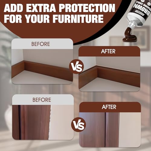 Brown Caulk, Shrink & Crack Proof Brown Silicone Caulk for Kitchen Bathroom Window Toilet Sink Door Caulking Sealant, Waterproof Stronger Adhesion, All Purpose, 100ML by YOTEBLE - Image 4