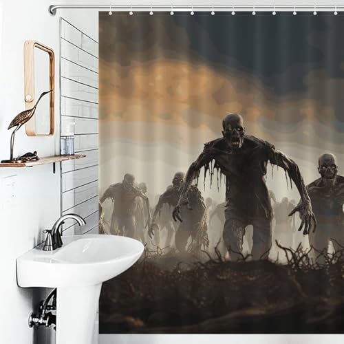 Rideau de douche imperméable contre les fuites d'eau 140x183 cm - 5
