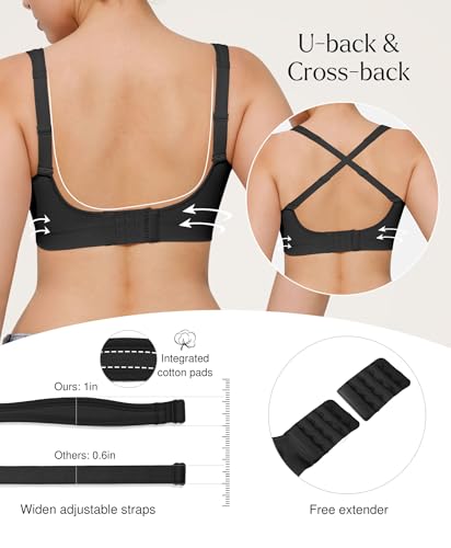 Popilush Wireless Bras for Women No Underwire Full Coverage - image 3