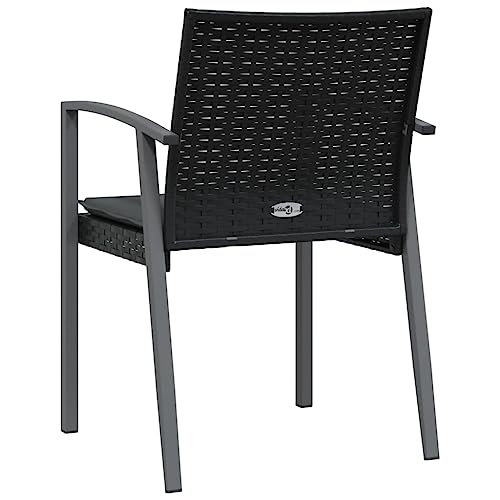 Chaise d'extérieur vidaXL gain de place pour optimiser les petits balcons en rotin - 8